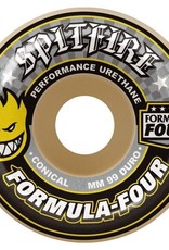 Spitfire Wheels Spitfire F4 99d Conical Yellow Print 54mm