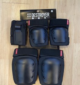 Destroyer Adult Rec Pads Black Medium Pack