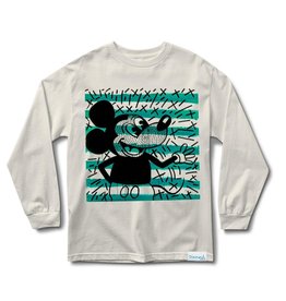 Diamond Supply Company, Inc Mickey and Haring Box LS White Tee