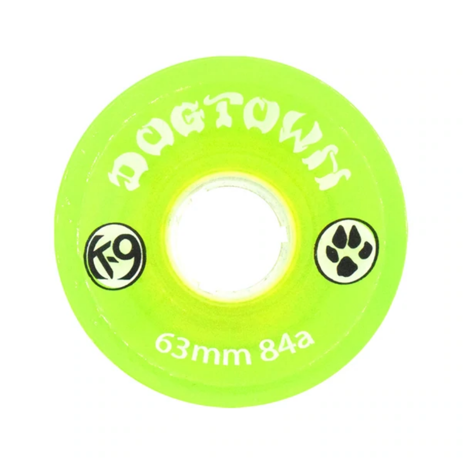 Dogtown K-9 Premium Cruiser 84a 63mm Clear Lime Wheel