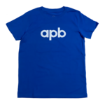 APB Skateshop APB Logo Youth Tee Royal/White