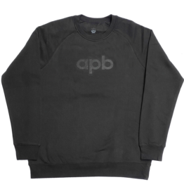 APB Skateshop APB Logo Crew Neck Coal
