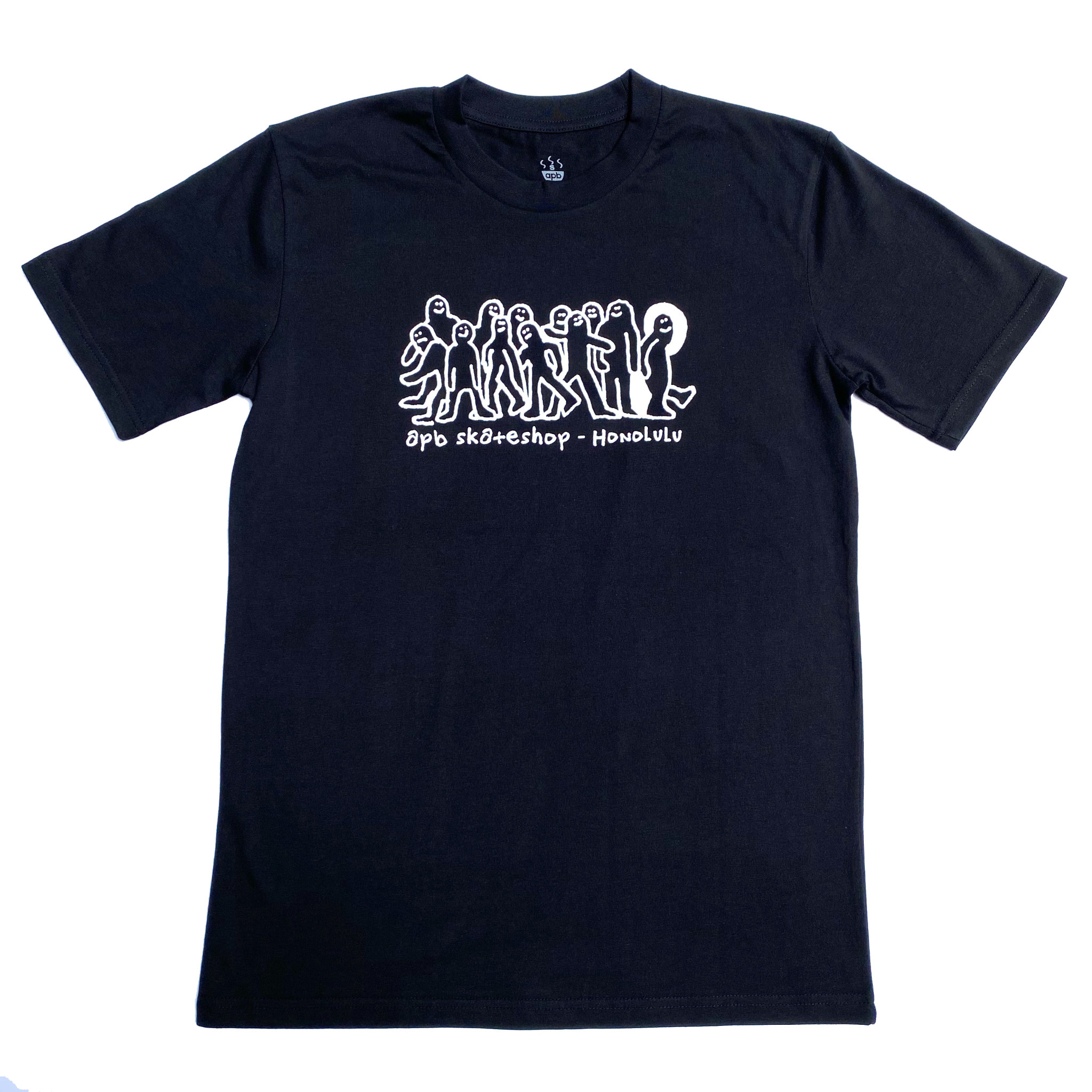 APB Skateshop APB Gonz Gang Tee Black w/ White