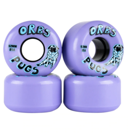 Welcome Skateboards Orbs Pugs 85a 52mm Lavender