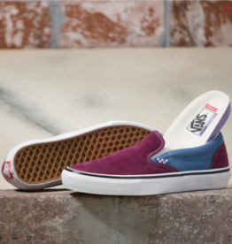 Vans Shoes Skate Slip On Maroon/Blue