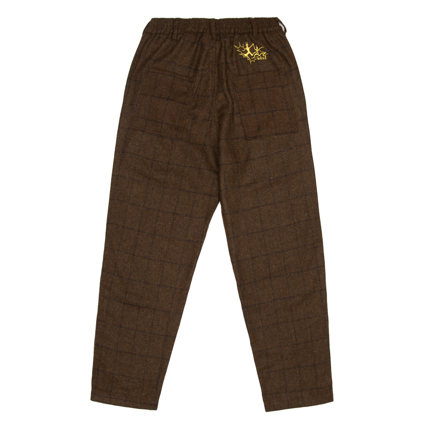WKND Loosies Brown Check Woven Pant