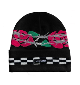 Stingwater Rose Cuff Beanie Black