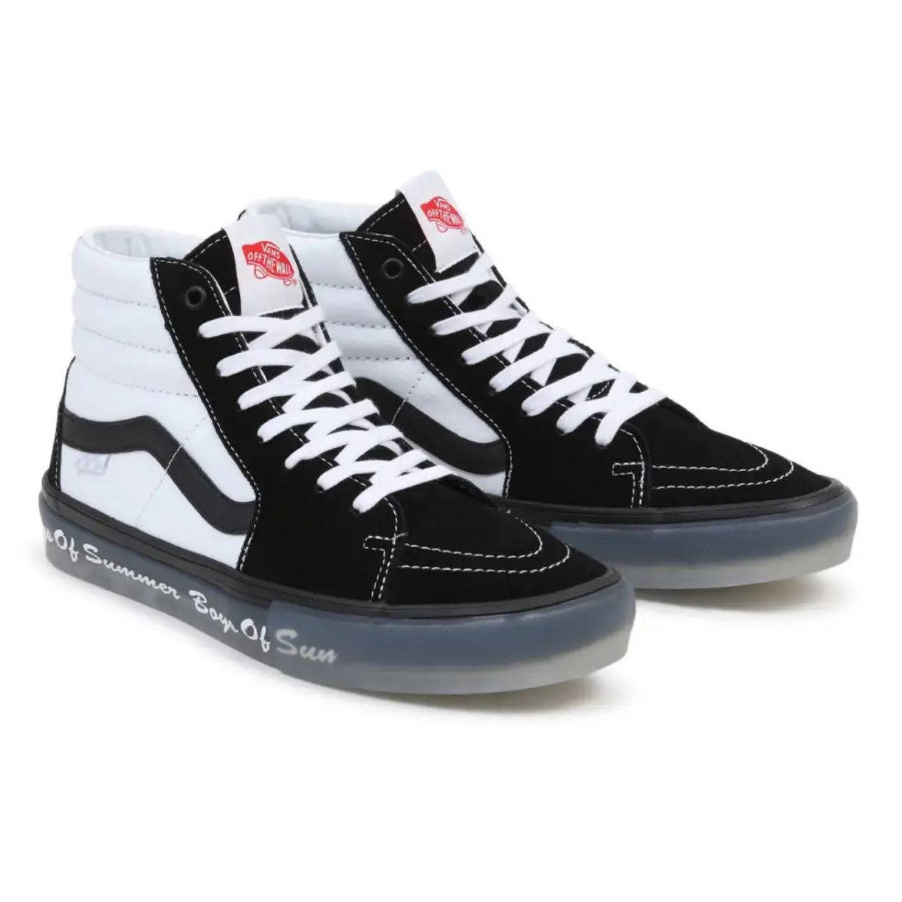 water notification chilly Vans Shoes Skate Sk8-Hi Boys Of Summer Tino Black/White/Clear - APB  Skateshop LLC.