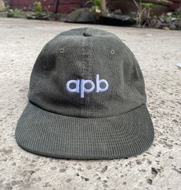 APB Skateshop APB Logo 6-Panel Olive Corduroy