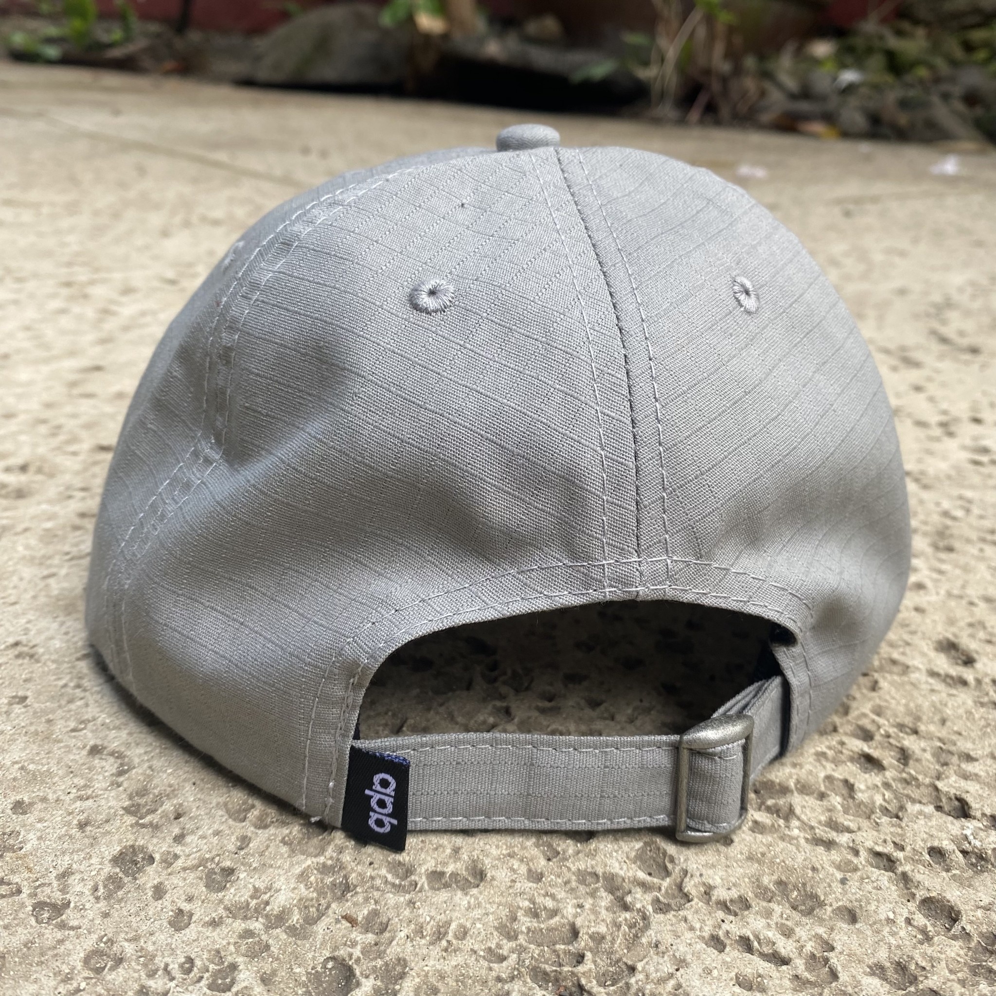 APB Skateshop APB Logo 6-Panel Grey Ripstop - APB Skateshop LLC.