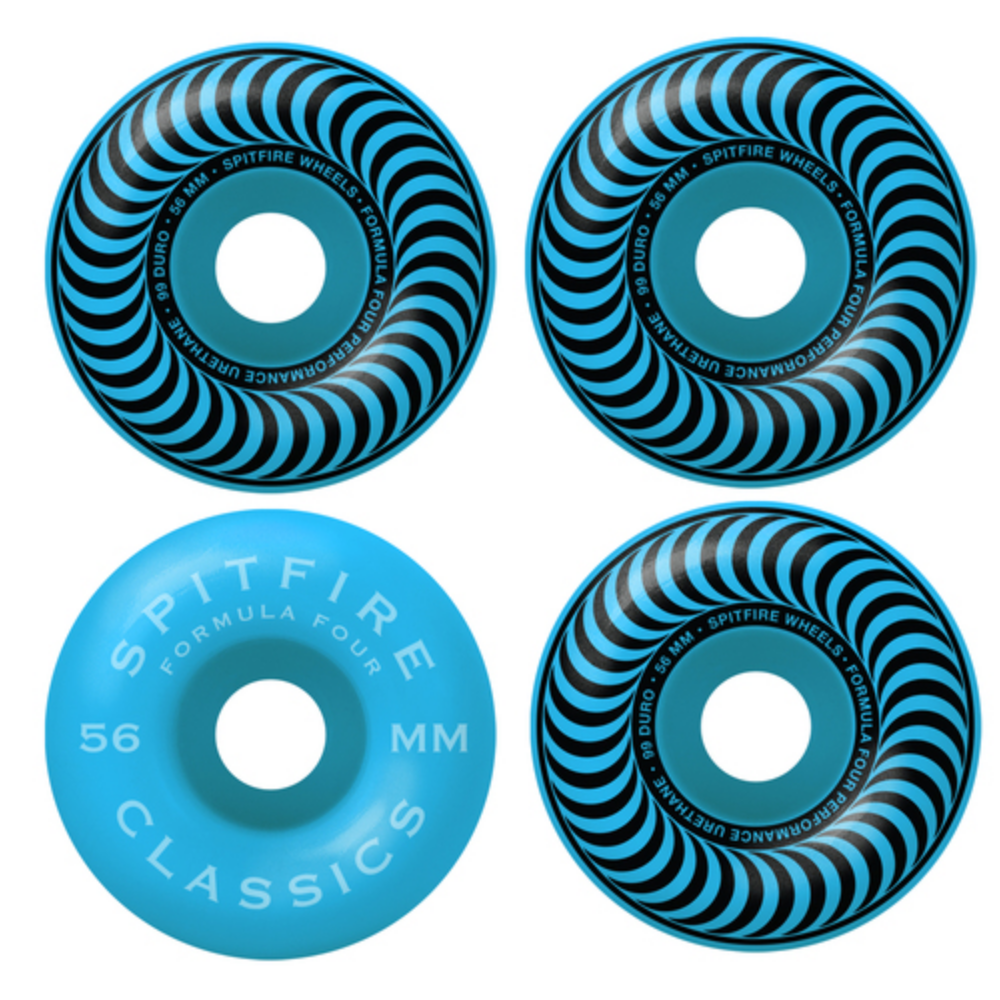 Spitfire Wheels Spitfire F4 99d Classic Swirl Chroma  Blue 56mm