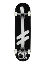 Deathwish Skateboards Gang Logo Black/White Complete 8.25"