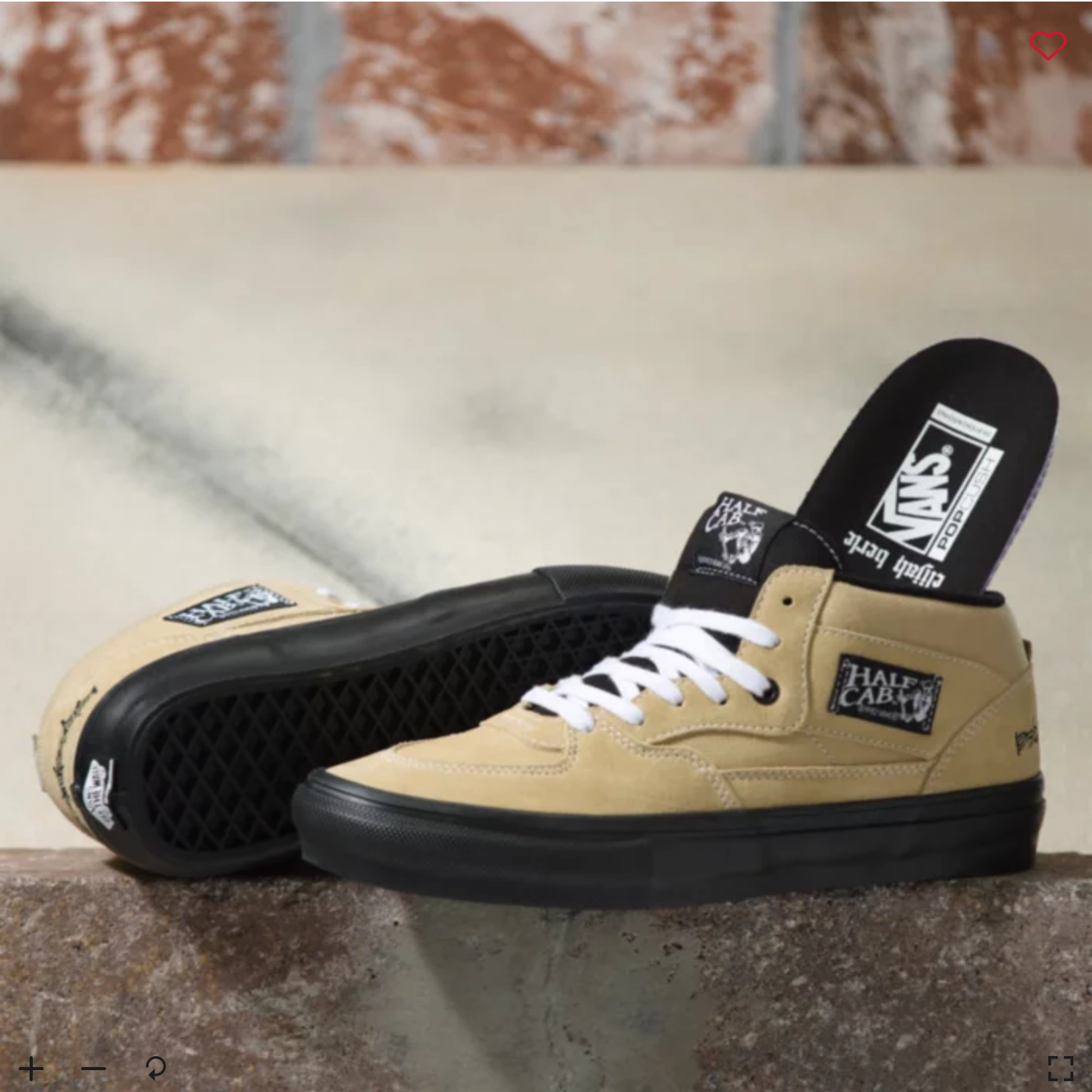 Vans Shoes Skate Half Cab Berle Khaki/Black