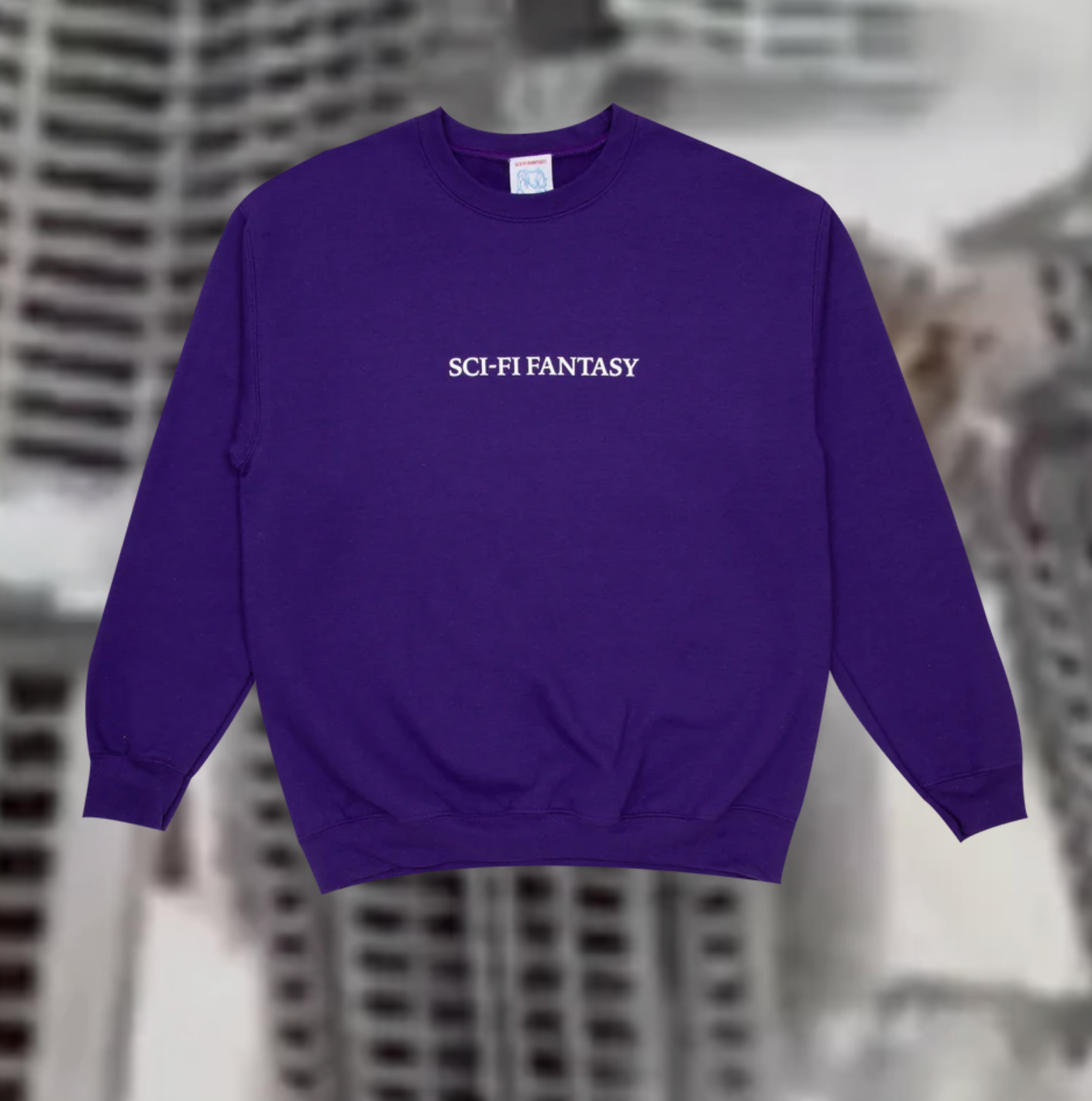 Sci-Fi Fantasy Spirituality Crewneck Purple - APB Skateshop LLC.