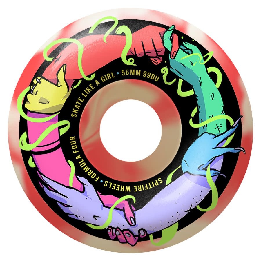 Spitfire Wheels Spitfire F4 99d Classic Sk8 Like A Girl Coral 56mm