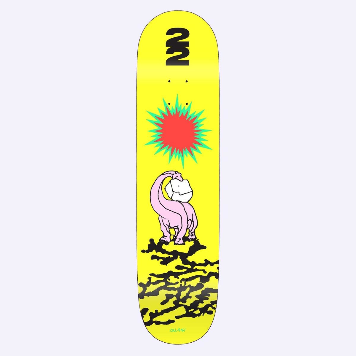 Quasi Skateboards Dino Yellow 8.0"