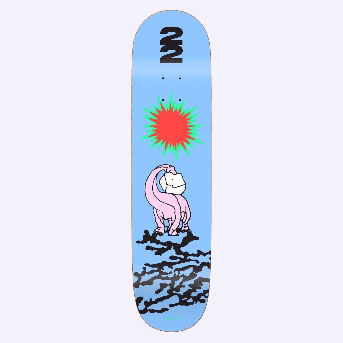 Quasi Skateboards Dino Blue 8.375"
