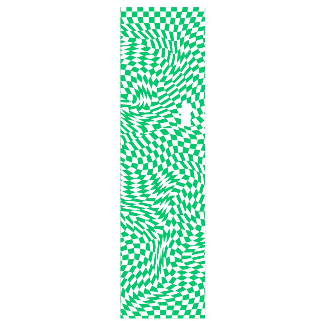 Grizzly Griptape Trippy Checkerboard Griptape Green - APB Skateshop LLC.