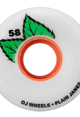 OJ Wheels Keyframe 87a Plain Jane White 58mm