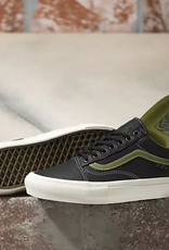 Vans Shoes Skate Old Skool Butter Leather Black/Olive