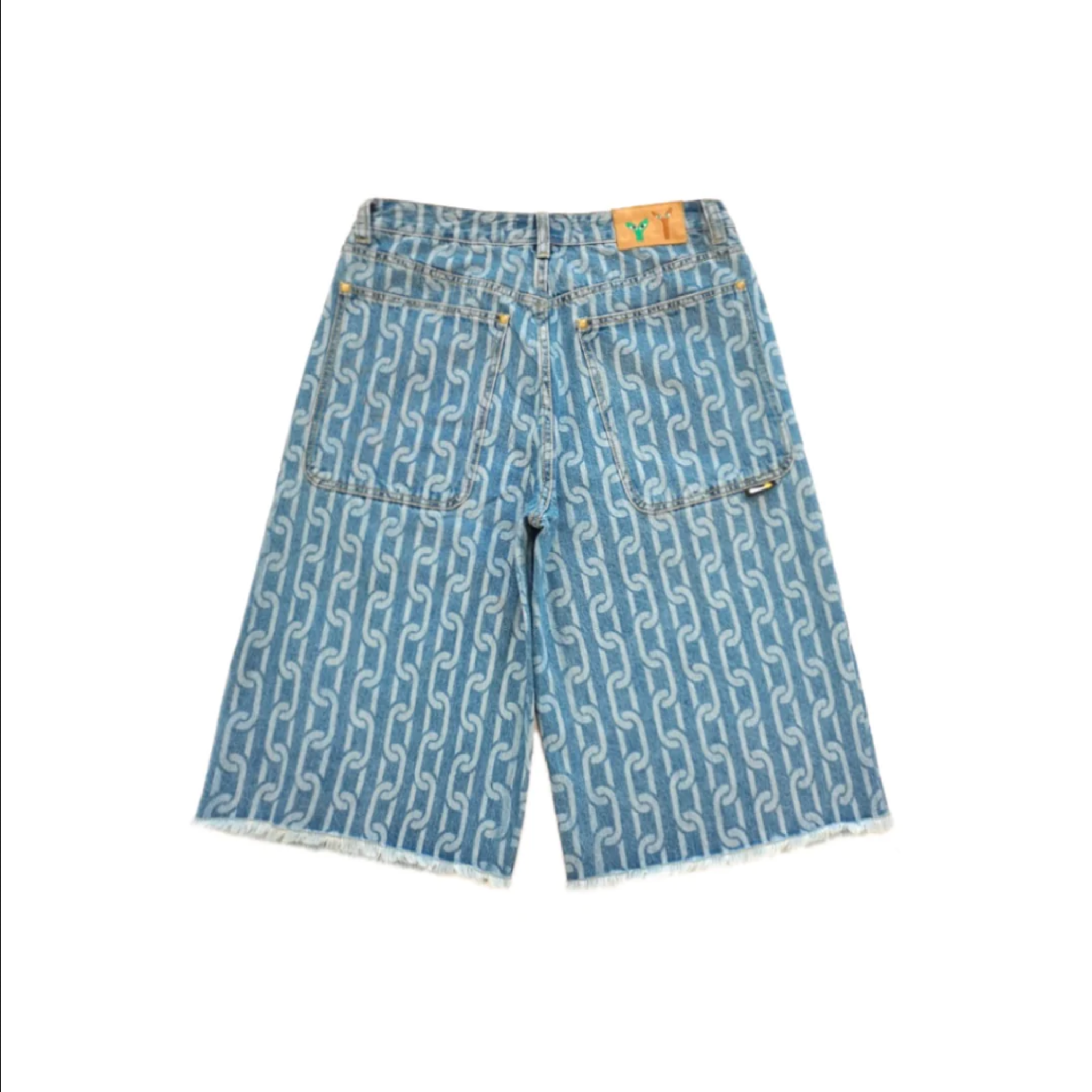 Stingwater Sig. Chain Double Knee Shorts Blue Denim