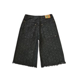 Stingwater Sig. Chain Double Knee Shorts Black Denim