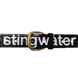 Stingwater Oversized Logo Chain Embossed Belt Black