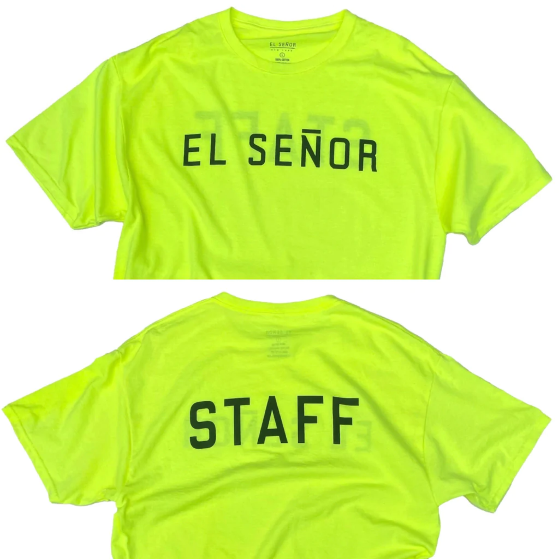 El Senor Staff Tee Hi Viz Green