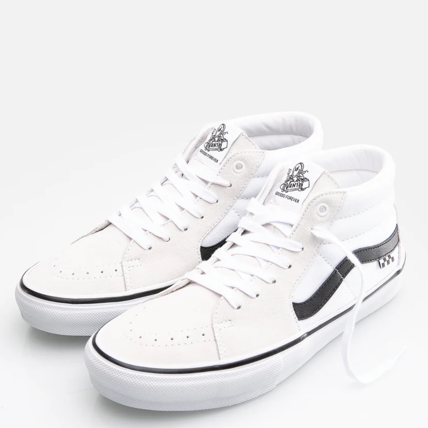 Vans Shoes Skate Grosso Mid White/Black