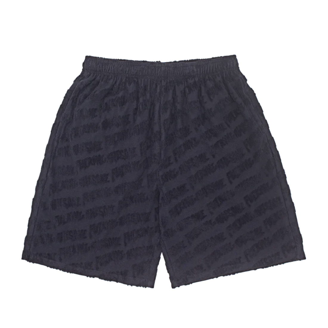 Fucking Awesome Logo Burn Out Terry Short Black