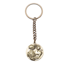 Fucking Awesome Coin Keychain Gold