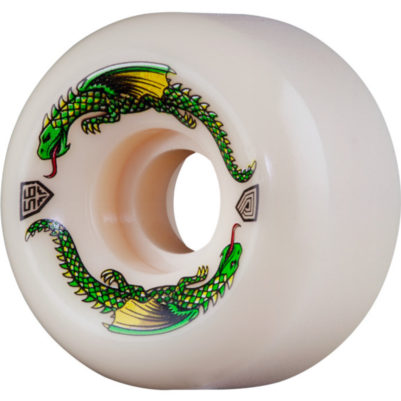 Powell Peralta Dragon Formula Wheels White 93a Conical V6 56mm