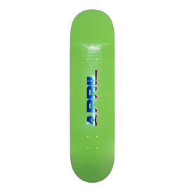 April Skateboards AP Print Logo Green 7.8