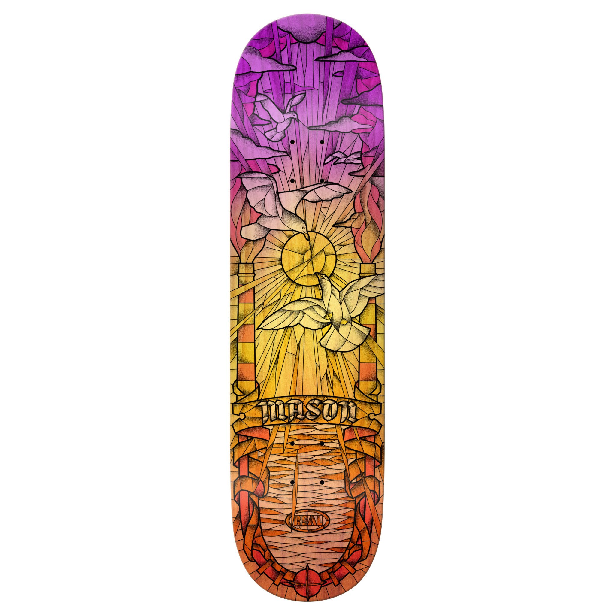 Real Skateboards Mason Chromatic Cathedral 8.38