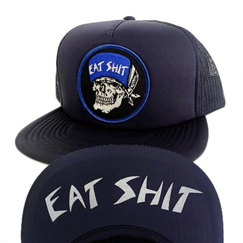 Eat Shit Patch Flip Mesh Hat Navy
