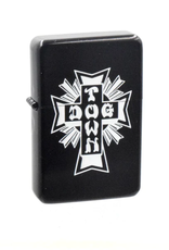 Dogtown Cross Logo Flip Top Metal Lighter Black/White