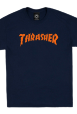 Thrasher Mag. Burn It Down Navy Tee