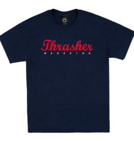 Thrasher Mag. Script Navy Tee