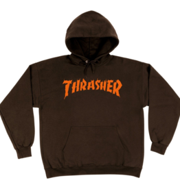 Thrasher Mag. Burn It Down Dark Chocolate Hood