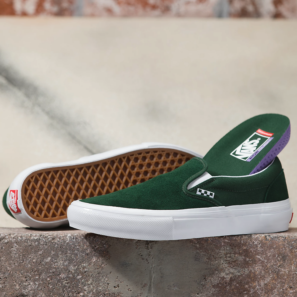 Vans Shoes Skate Slip-On Wrapped Green/White