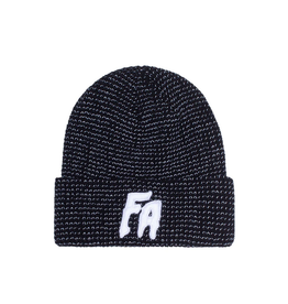 Fucking Awesome Reflective Waffle Cuff Beanie Black