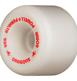 Powell Peralta Dragon Formula Wheels White 93a Rat Bones 60mm