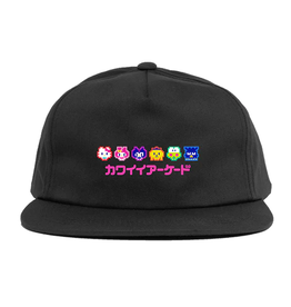 Girl Kawaii Arcade Black Snapback