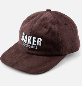 Baker Skateboards Brand Logo Brown Cord Snapback
