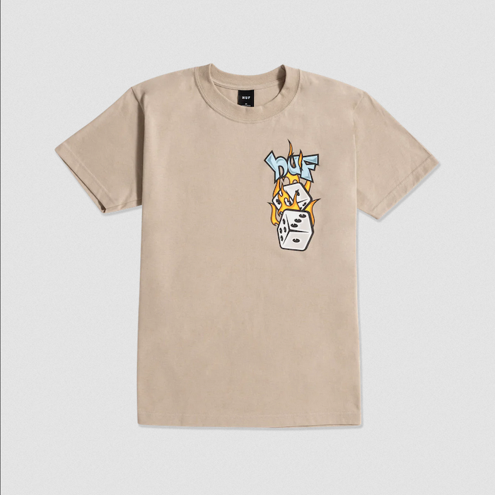 HUF Dicey Tee Clay