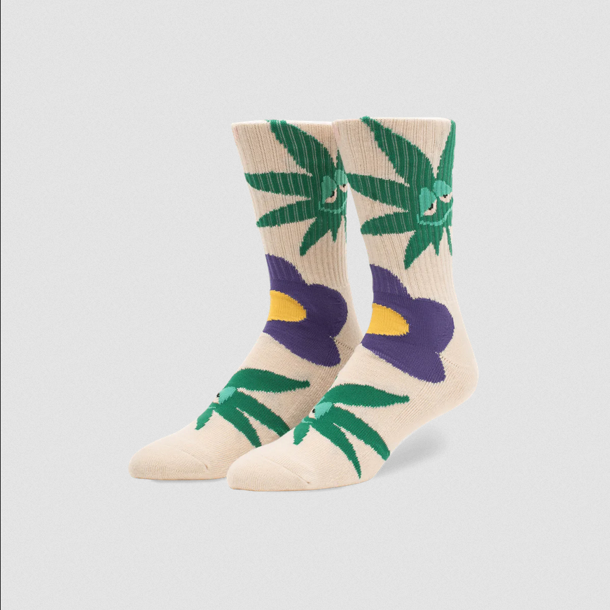 HUF Allergies Crew Sock Cream