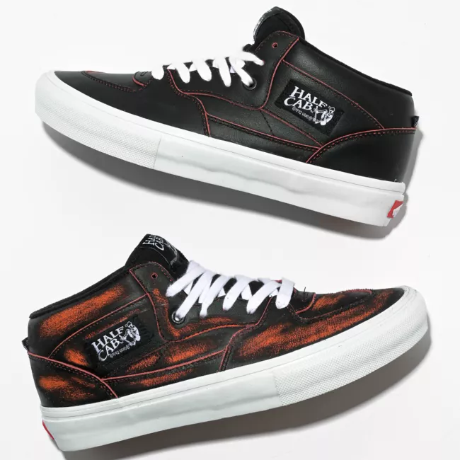 Vans Shoes Skate Half Cab Wearaway Black/Orange