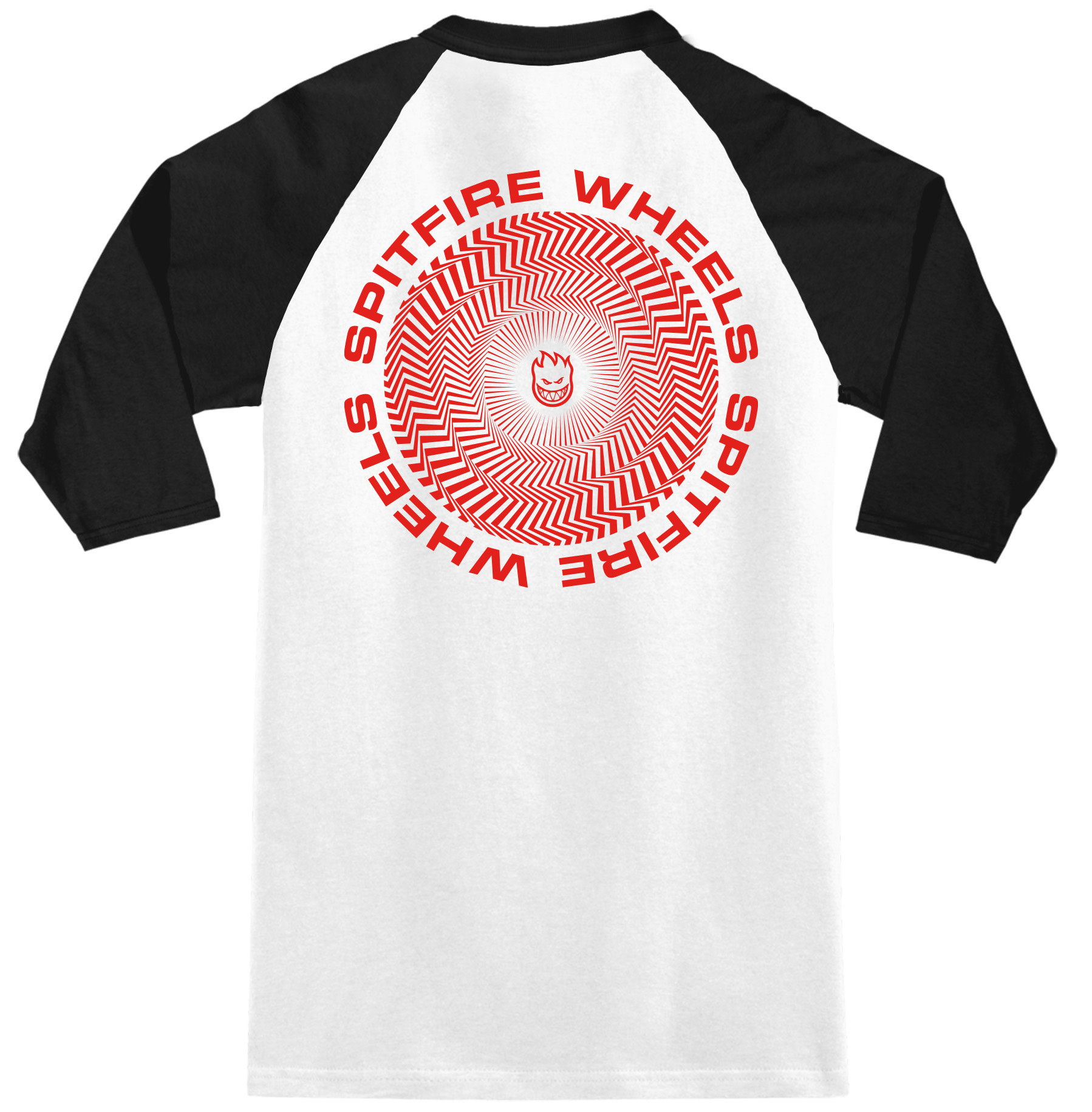 Spitfire Wheels Classic Vortex 3/4 Raglan White/Black