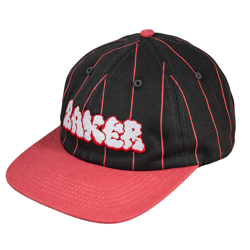 Baker Skateboards Bubble Pin Black/Red Snapback