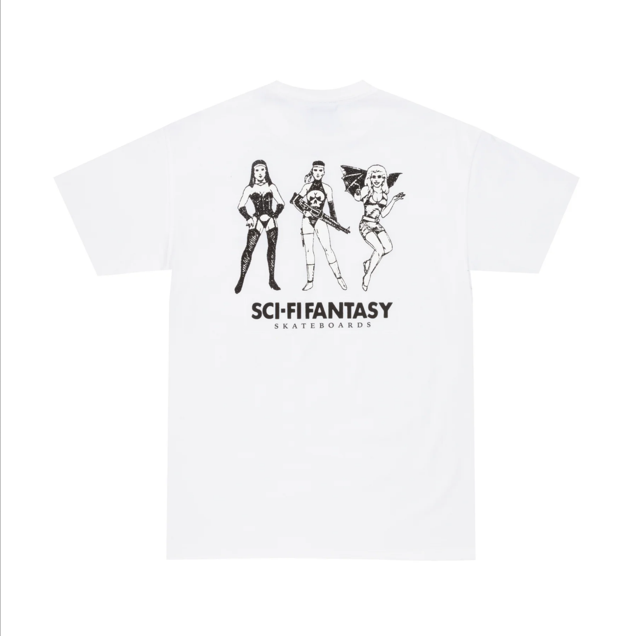 Sci-Fi Fantasy Macho Girls Tee White